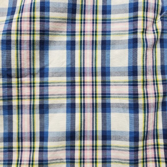 Vineyard Vines Long Sleeve Button Down Plaid Shirt Blue Yellow Pink Men Sz L - Picture 5 of 10